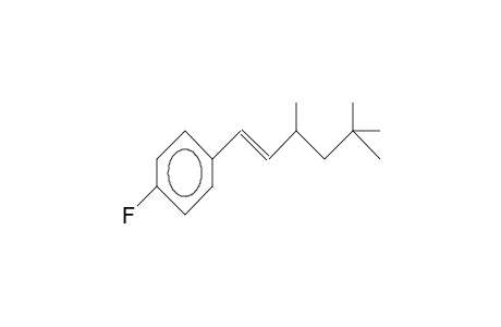 Benzene, 1-fluoro-4-(3,5,5-trimethyl-1-hexenyl)-, (E)-
