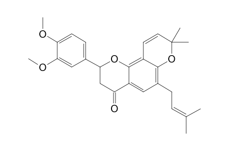 (2S)-6-(GAMMA,GAMMA-DIMETHYLALLYL)-3',4'-DIMETHOXY-6'',6''-DIMETHYLPYRAN-[2'',3'':7,8]-FLAVANONE