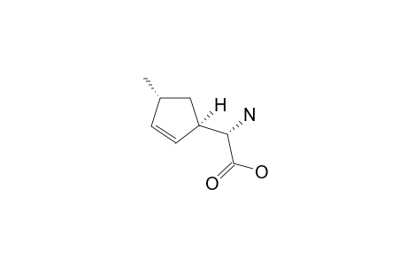 (2-S,1'-R,4'-R)-(4'-METHYLCYCLOPENT-2'-ENYL)-GLYCINE;L-CARBAFURANOMYCIN