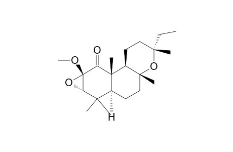 2a,3a:8,13-diepoxy-2b-methoxylabdan-1-one