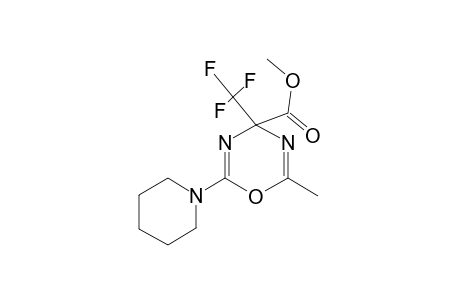 methyl 2-methyl-6-(1-piperidinyl)-4-(trifluoromethyl)-4H-1,3,5-oxadiazine-4-carboxylate