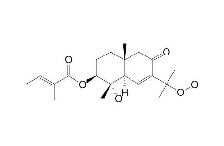 3-BETA-ANGELOYLOXY-4-ALPHA-HYDROXY-11-HYDROPEROXY-6,7-DEHYDROEUDESMAN-8-ONE