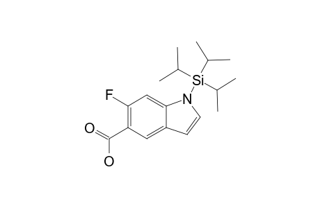 6-FLUORO-1-(TRIISOPROPYLSILYL)-INDOLE-5-CARBOXYLIC-ACID