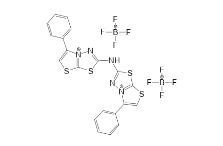 N,N-Bis[5-phenylthiazolo[2,3-b]-1,3,4-thiazol-2-yl]amine bis(tetrafluoroborate)