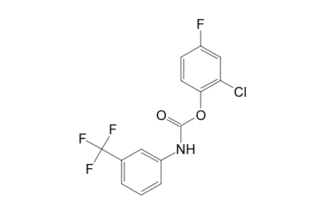 m-(trifluoromethyl)carbanilic acid, 2-chloro-4-fluorophenyl ester