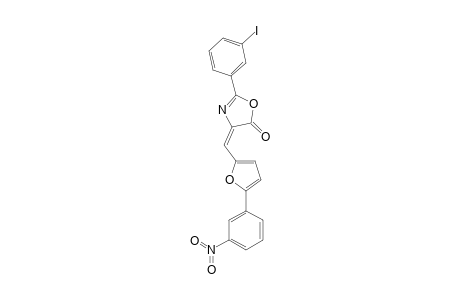 (4E)-2-(3-iodanylphenyl)-4-[[5-(3-nitrophenyl)furan-2-yl]methylidene]-1,3-oxazol-5-one