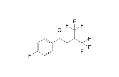 1-(4-FLUOROPHENYL)-4,4,4-TRIFLUORO-3-(TRIFLUOROMETHYL)-1-BUTANONE