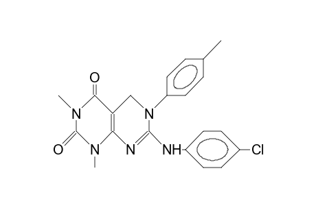 Pyrimido[4,5-d]pyrimidine-2,4(1H,3H)-dione, 7-[(4-chlorophenyl)amino]-5,6-dihydro-1,3-dimethyl-6-(4-methylphenyl)-