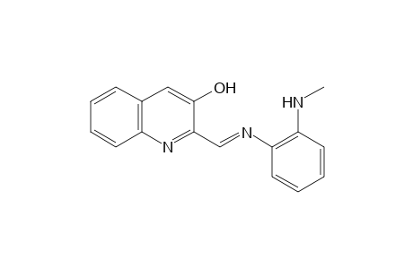 2-{N-[o-(methylamino)phenyl]formimidoyl}-3-quinolinol