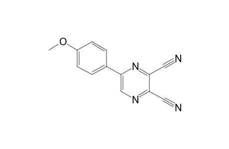 5-(p-methoxyphenyl)-2,3-pyrazinedicarbonitrile