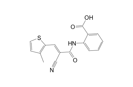 2-{[(2E)-2-cyano-3-(3-methyl-2-thienyl)-2-propenoyl]amino}benzoic acid