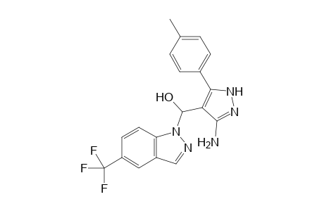 (3-Amino-5-(p-tolyl)-1H-pyrazol-4-yl)(5-(trifluoromethyl)-1H-indazol-1-yl) methanol