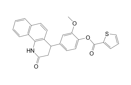 2-Methoxy-4-(2-oxo-1,2,3,4-tetrahydrobenzo[H]quinolin-4-yl)phenyl 2-thiophenecarboxylate
