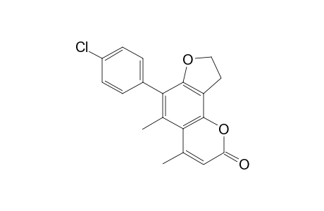 6-(4-Chlorophenyl)-4,5-dimethyl-8,9-dihydrofuro[2,3-h]chromen-2-one