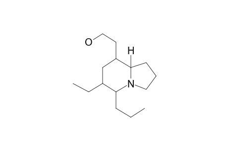 2-((5R,6R,8S,8as)-6-Ethyl-5-propyloctahydroindolizin-8-yl)ethanol