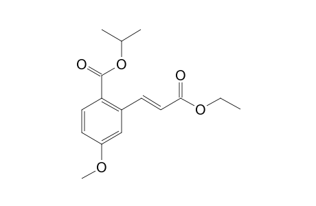 (E)-iso-Propyl 2-(3-ethoxy-3-oxoprop-1-en-1-yl)-4-methoxybenzoate