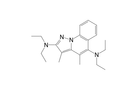 Pyrazolo[1,5-a]quinoline-2,5-diamine, N,N,N',N'-tetraethyl-3,4-dimethyl-