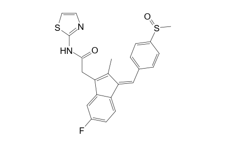 1H-indene-3-acetamide, 5-fluoro-2-methyl-1-[[4-(methylsulfinyl)phenyl]methylene]-N-(2-thiazolyl)-, (1E)-