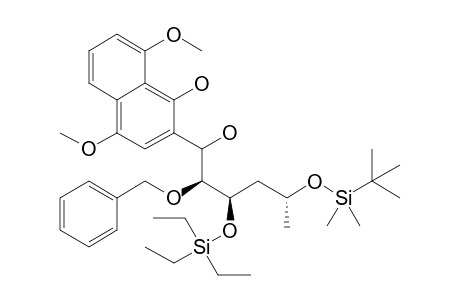 2-[(2S,3R,5R)-2-benzoxy-5-[tert-butyl(dimethyl)silyl]oxy-1-hydroxy-3-triethylsilyloxy-hexyl]-4,8-dimethoxy-1-naphthol