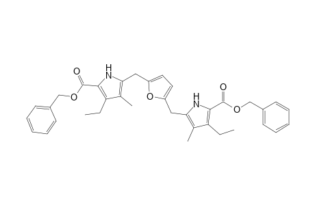 2,5-Bis(5-benzyloxycarbonyl-4-ethyl-3-methyl-2-pyrrolylmethyl)furan