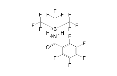 Pentafluorobenzoylaminatotris(trifluoromethyl)borinate