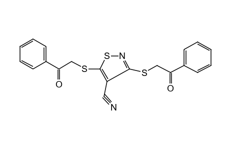 3,5-bis(phenacylthio)-4-isothiazolecarbonitrile