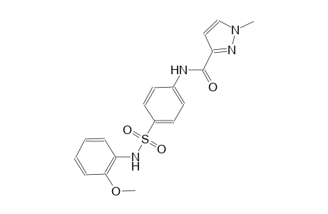 N-{4-[(2-methoxyanilino)sulfonyl]phenyl}-1-methyl-1H-pyrazole-3-carboxamide