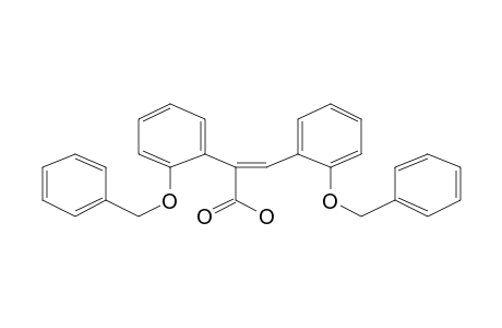 2-Propenoic acid, 2,3-bis(2-phenylmethoxyphenyl)-