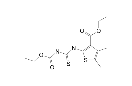 2-(ETHOXYCARBONYLAMINO-CARBOTHIOYL)-AMINO-4,5-DIMETHYL-[4,5]-THIOPHENE-3-CARBOXYLIC-ACID-ETHYLESTER