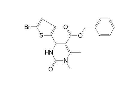 Benzyl 4-(5-bromo-2-thienyl)-1,6-dimethyl-2-oxo-1,2,3,4-tetrahydro-5-pyrimidinecarboxylate