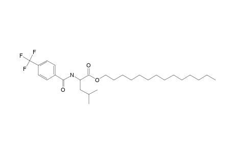 L-Leucine, N-(4-trifluoromethylbenzoyl)-, tetradecyl ester