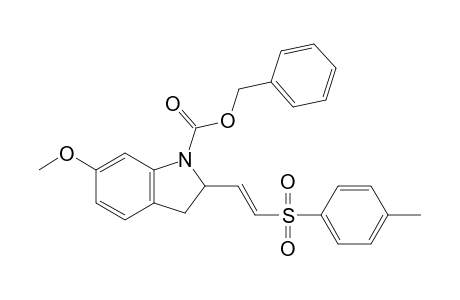 N-(Carbobenzyloxy)-6-methoxy-2-[(E)-2-(p-toluenesulfonyl)ethenyl]indoline