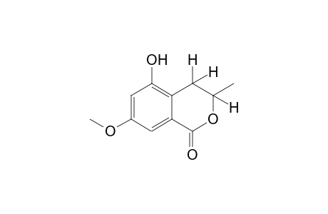 3,4-dihydro-5-hydroxy-7-methoxy-3-methylisocoumarin