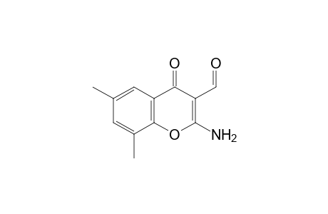 2-Amino-6,8-dimethylchromene-3-carboxaldehyde