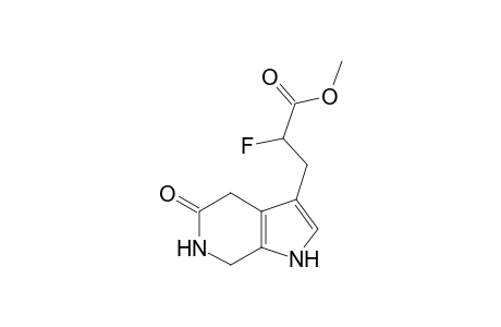 5-(2-FLUORO-2-METHOXY-CARBONYL-ETHYL)-4,7-DIHYDRO-1H-PYRROLO-[2,3-C]-PYRIDIN-5(6H)-ONE