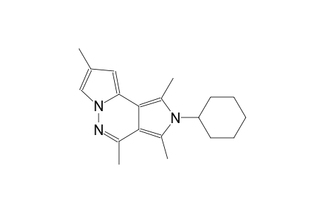 2-cyclohexyl-1,3,4,8-tetramethyl-2H-dipyrrolo[1,2-b:3,4-d]pyridazine