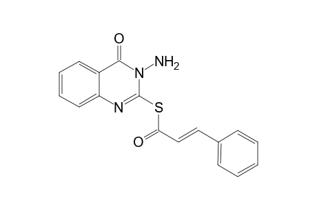 (E)-3-phenyl-2-propenethioic acid S-(3-amino-4-oxo-2-quinazolinyl) ester