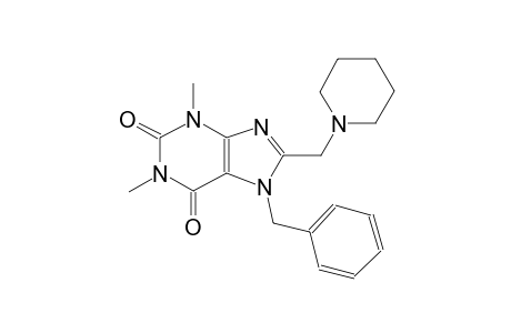 7-benzyl-1,3-dimethyl-8-(1-piperidinylmethyl)-3,7-dihydro-1H-purine-2,6-dione