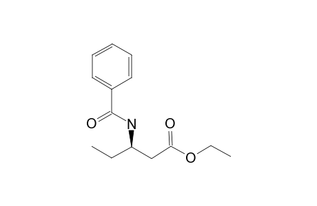 (R)-Ethyl 3-(N-benzoylamino)pentanoate