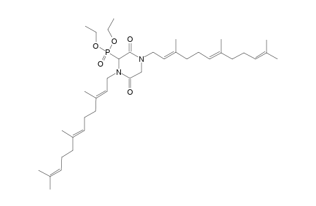 1,4-BIS-(3',7',11'-TRIMETHYL-2'E,6'E,10-DODECATRIENYL)-3-(DIETHOXYPHOSPHINYL)-2,5-PIPERAZINEDIONE