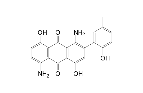 1,5-diamino-4,8-dihydroxy-2-(6-hydroxy-m-tolyl)anthraquinone