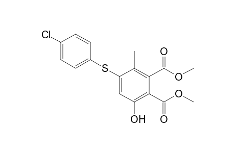 Dimethyl 3-Hydroxy-5-(4-chlorophenylsulfanyl)-6-methylphthalate