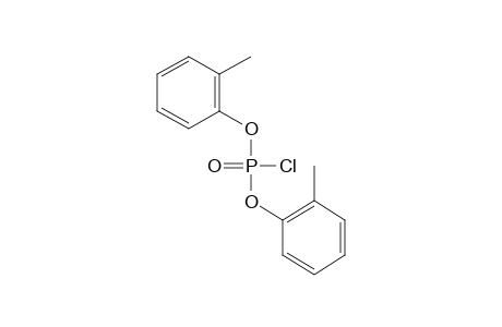 phosphorochloridic acid, bis(o-tolyl) ester