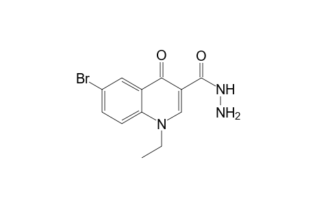 3-Quinolinecarboxylic acid, 6-bromo-1-ethyl-1,4-dihydro-4-oxo-, hydrazide