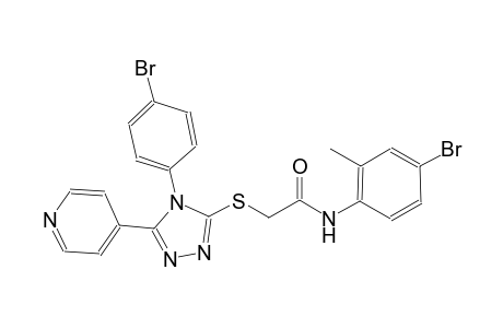 N-(4-bromo-2-methylphenyl)-2-{[4-(4-bromophenyl)-5-(4-pyridinyl)-4H-1,2,4-triazol-3-yl]sulfanyl}acetamide