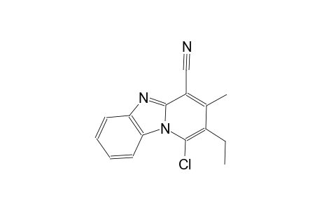 1-chloro-2-ethyl-3-methylpyrido[1,2-a]benzimidazole-4-carbonitrile