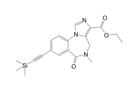 5-Methyl-6-oxo-8-(2-trimethylsilylethynyl)-4H-imidazo[1,5-a][1,4]benzodiazepine-3-carboxylic acid ethyl ester