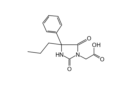 2,5-dioxo-4-phenyl-4-propyl-1-imidazolidineacetic acid