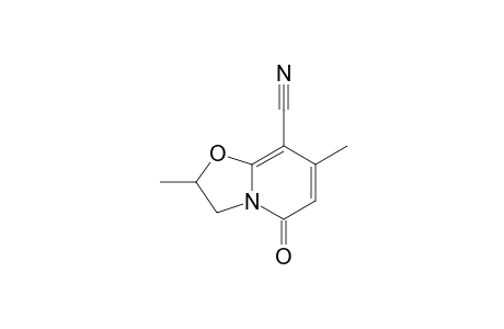 2,7-Dimethyl-5-oxo-2,3-dihydro-5H-[1,3]oxazolo[3,2-a]pyridine-8-carbonitrile