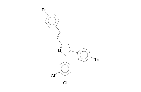 3-(4-bromophenyl)-5-[(E)-2-(4-bromophenyl)ethenyl]-2-(3,4-dichlorophenyl)-3,4-dihydropyrazole